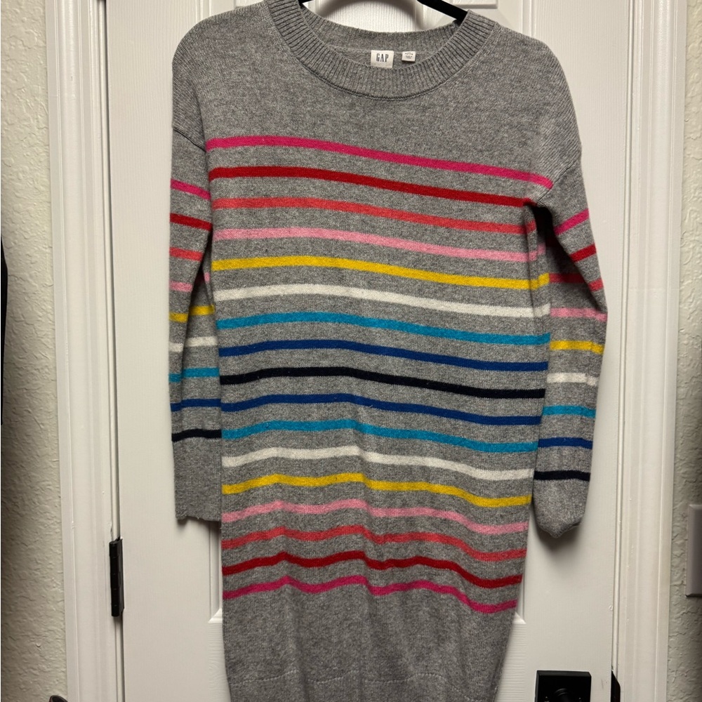 GAP Heather Gray Crewneck Sweater Dress